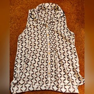 Atmosphere Dachshund Doxie Wiener Dog Flowy Chiffon Top Shirt UK Sz 12